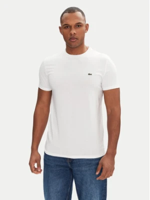 Lacoste T-Shirt TH6709 Biały Regular Fit