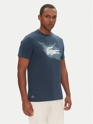 Lacoste T-Shirt TH8725 Granatowy Regular Fit