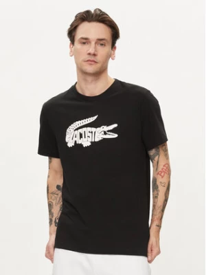 Lacoste T-Shirt TH8937 Czarny Regular Fit