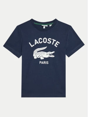 Lacoste T-Shirt TJ3003 Granatowy Regular Fit