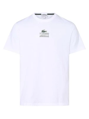 Lacoste T-shirt z nadrukiem z logo Kobiety,Mężczyźni Bawełna biały nadruk,