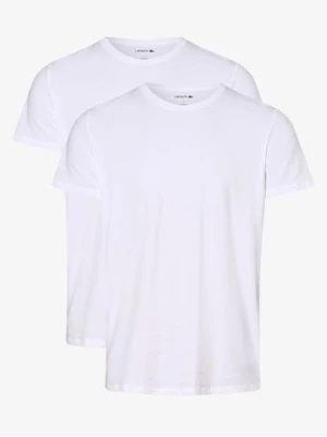 Lacoste T-shirty pakowane po 2 szt. Mężczyźni Bawełna biały jednolity,