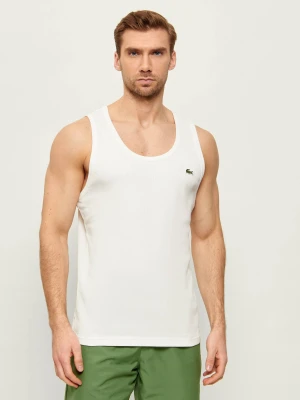 Lacoste Tank top | Slim Fit kremowy