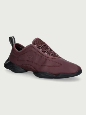 Lacoste TENNIS BALLERINA sneakersy damskie skórzane bordowy