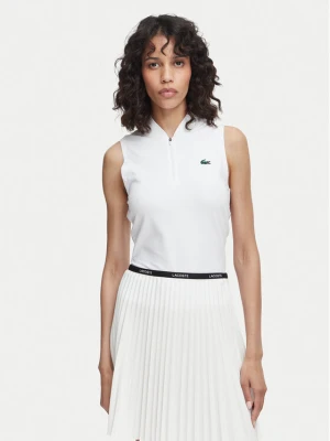 Lacoste Top PF0202 Biały Regular Fit