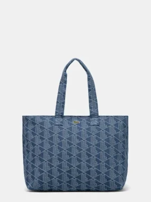 Lacoste torebka bawełniana kolor niebieski NU4994PB
