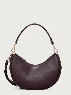 Lacoste torebka crossbody damska skórzana bordowy