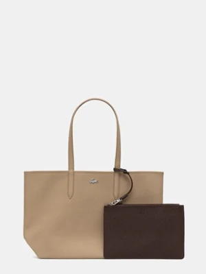 Lacoste torebka kolor beżowy NF2142AA
