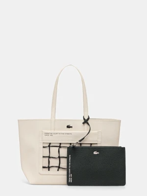 Lacoste torebka kolor beżowy NF5130AS