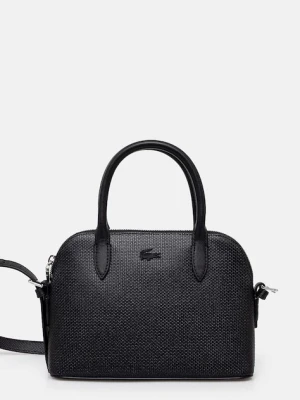 Lacoste torebka skórzana kolor czarny NF3723KL