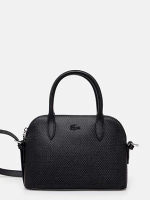 Lacoste torebka skórzana kolor czarny NF3723KL