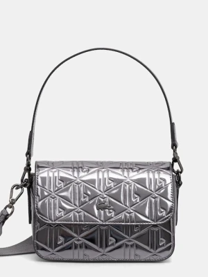 Lacoste torebka skórzana kolor srebrny NF5139HN