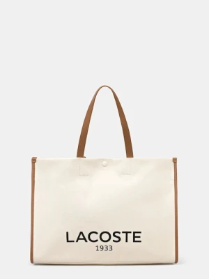 Lacoste torebka tote damska bawełniana