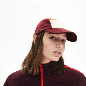 Lacoste Unisex Blok Desenli Bordo Şapka