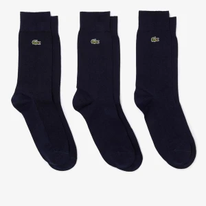 Lacoste Unisex High-Cut Cotton Piqué Socks Three-Pack