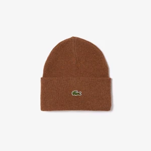 Lacoste Wełniana czapka unisex typu beanie