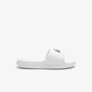 Lacoste Women's  Croco 1.0 Synthetic Slides