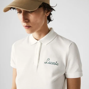 Lacoste Women's Regular Fit Embroidered Cotton Piqué Polo