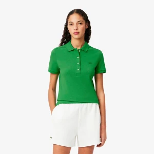 Lacoste Women's  Slim fit Stretch Cotton Piqué Polo Shirt
