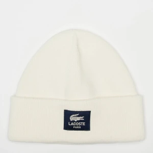 Lacoste Woven Label Beanie uniseks Czapki beanie beż rozmiar Akcesoria