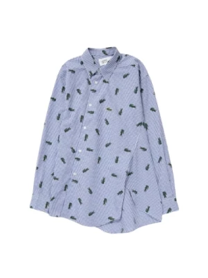 Lacoste X Koszula - Oversize Asymetryczna Vichy Comme des Garçons