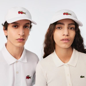 Lacoste x Netflix Unisex Beyaz Şapka