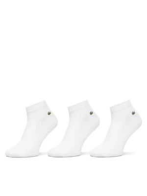 Lacoste Zestaw 3 par niskich skarpet unisex RA2917 Biały