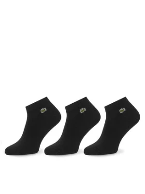 Lacoste Zestaw 3 par niskich skarpet unisex RA2917 Czarny