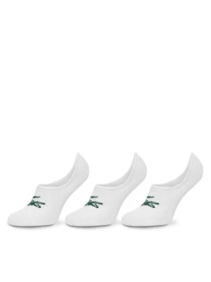 Lacoste Zestaw 3 par niskich skarpet unisex RA7872 Biały