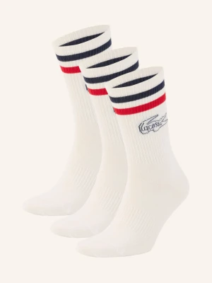 Lacoste Zestaw 3 Par Skarpet weiss