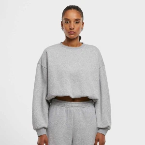 Ladies Cropped Gathered Sweatshirt Urban Classics