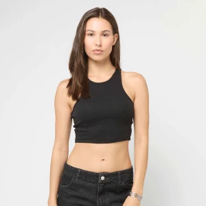 Ladies Cropped Rib Top Urban Classics czarny