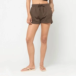 Ladies Light Terry Shorts Urban Classics brązowy