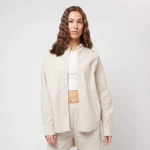 Ladies Linen Mixed Oversized Shirt, marki Urban ClassicsApparel, w kolorze Beż, rozmiar