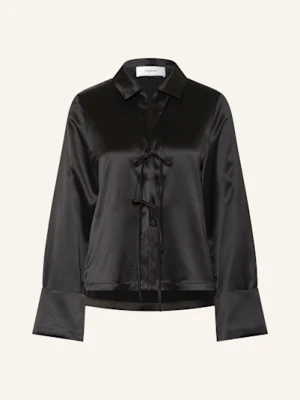 Ladneri Bluzka Satynowa schwarz