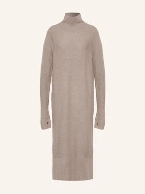 Ladneri Sukienka Z Dzianiny Hamptons Z Kaszmirem beige
