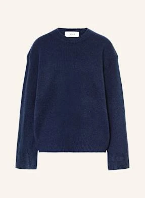 Ladneri Sweter Charlot Z Wełny Merino, Z Dodatkiem Kaszmiru blau