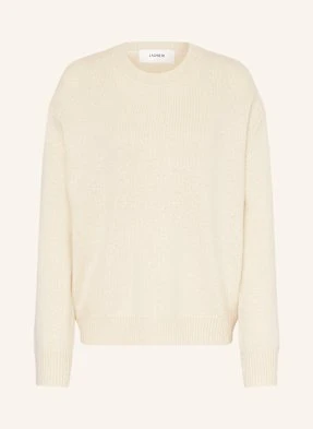 Ladneri Sweter Charlot Z Wełny Merino, Z Dodatkiem Kaszmiru weiss