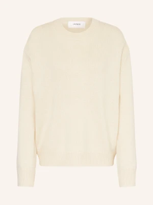 Ladneri Sweter Charlot Z Wełny Merino, Z Dodatkiem Kaszmiru weiss