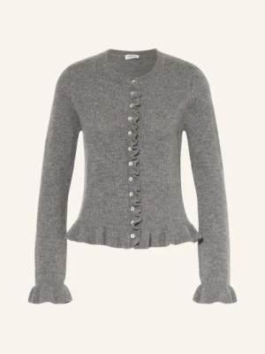 Ladneri Sweter Chloe Z Kaszmiru I Falbanami grau