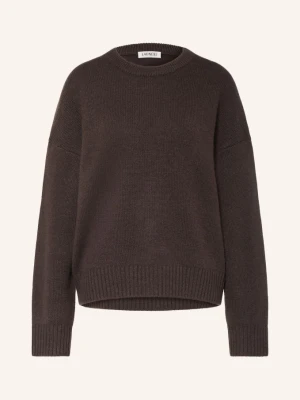 Ladneri Sweter Z Kaszmiru Slush braun CIEMNOBRĄZOWY