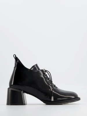 LAKIEROWANE BOTKI DAMSKIE 0010968R BLACK Venezia