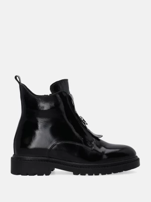 Zdjęcie produktu LAKIEROWANE BOTKI DAMSKIE W KOLORZE CZARNYM L025PABLOBB034 Venezia