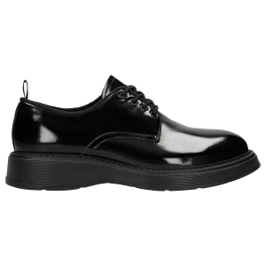 Czarne lakierowane oksfordy męskie 10262-31 Wojas