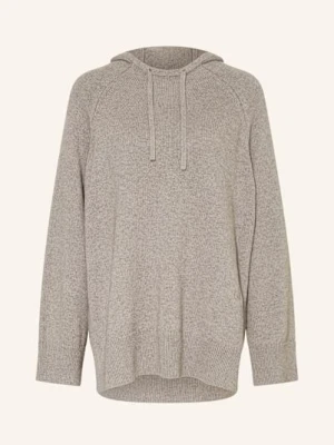 Lala Berlin Bluza Z Kapturem Z Dzianiny Kiana grau