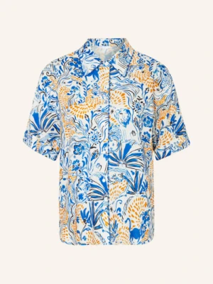 Lala Berlin Koszula Betta Z Lnem blau