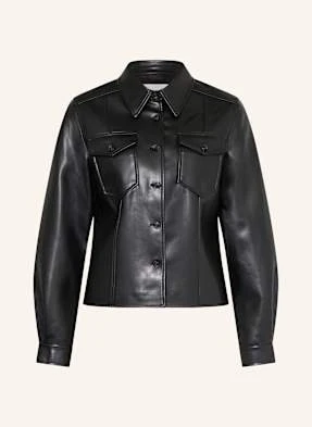 Lala Berlin Overjacket Z Imitacji Skóry schwarz