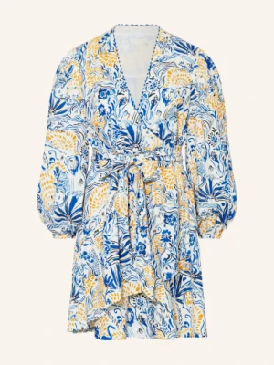 Lala Berlin Sukienka Kopertowa Dilovan Z Lnem blau