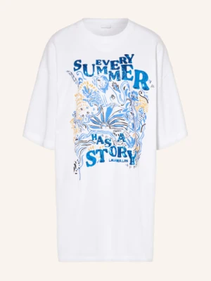 Lala Berlin Sukienka Z Dżerseju Layana Z Cekinami weiss