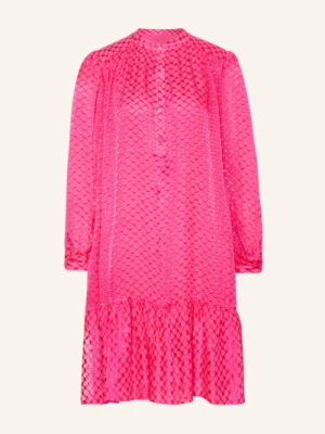 Lala Berlin Sukienka Z Kokardą Day Z Dodatkiem Jedwabiu pink